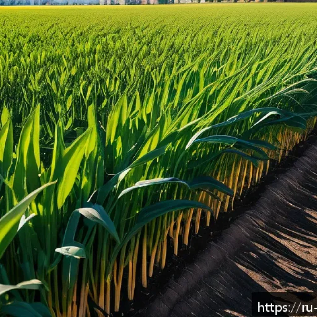 해충 방제를 위한 유기농 농법의 변화 - A vibrant organic farm scene showcasing a diverse crop rotation system between golden wheat fields a...